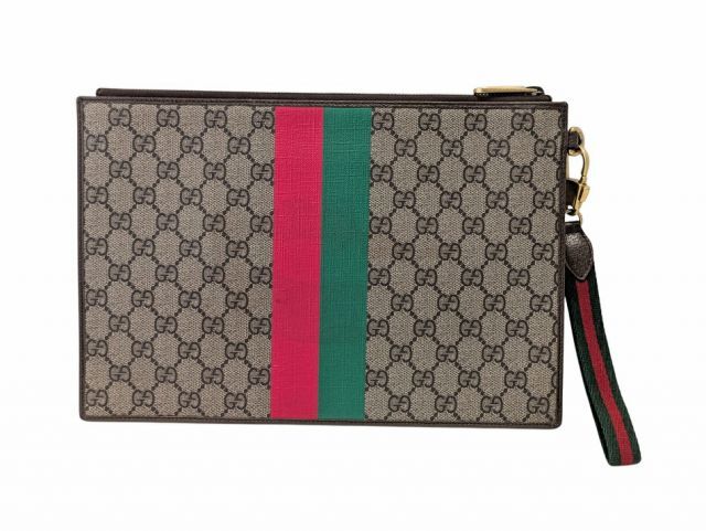 グッチ クラッチバッグ GGスプリーム TIGER プリント シェリーライン