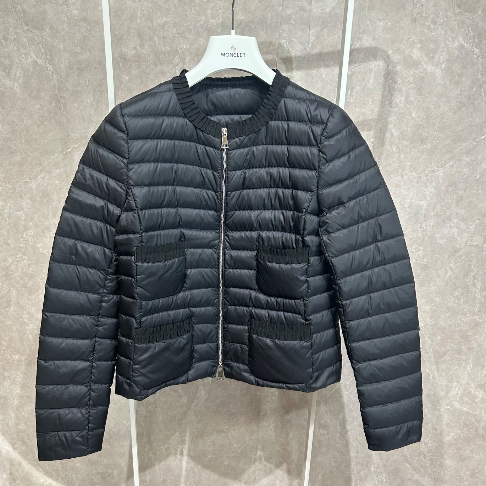 未使用】 MONCLER モンクレールライトダウンジャケット黒ONYX0 - メルカリ