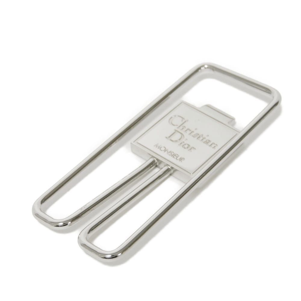 Christian Dior シルバー マネークリップ Dior ディオール ロゴ シグネチャー ビルクリップ ヴィンテージ 美品