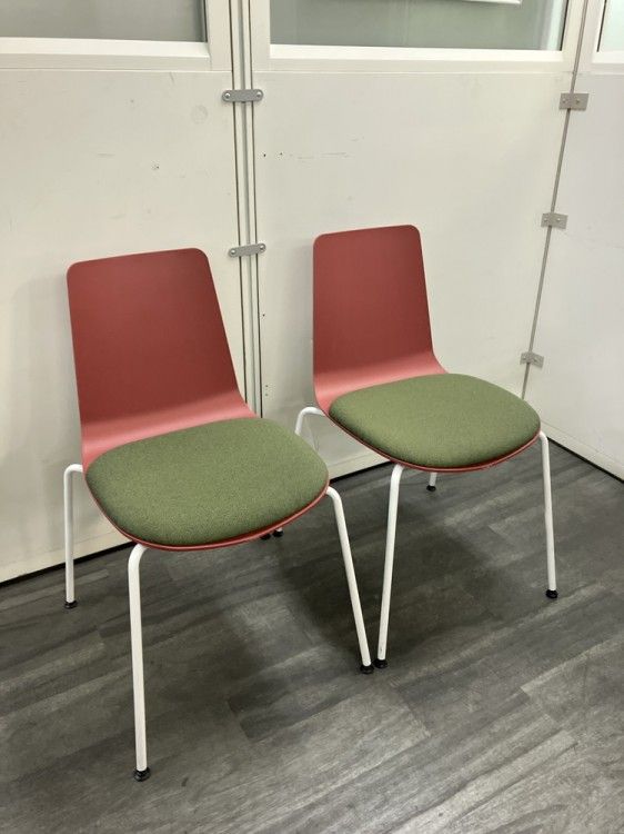 品 コクヨ ミケットシリーズ ミーティングチェア2脚セット KO 3-WO 2 レッド