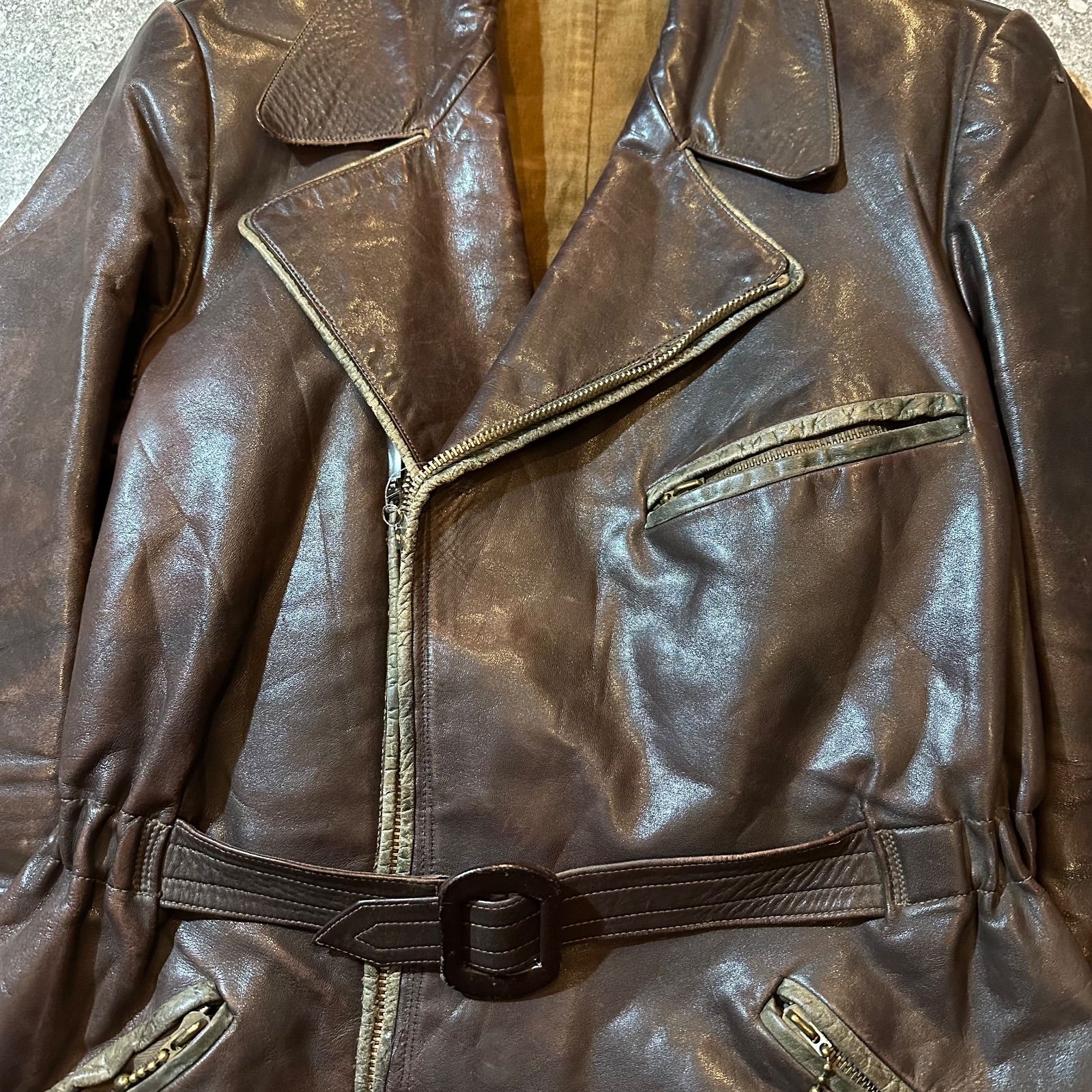40s〜 vintage riders double leather jacket / 40年代〜 ビンテージ