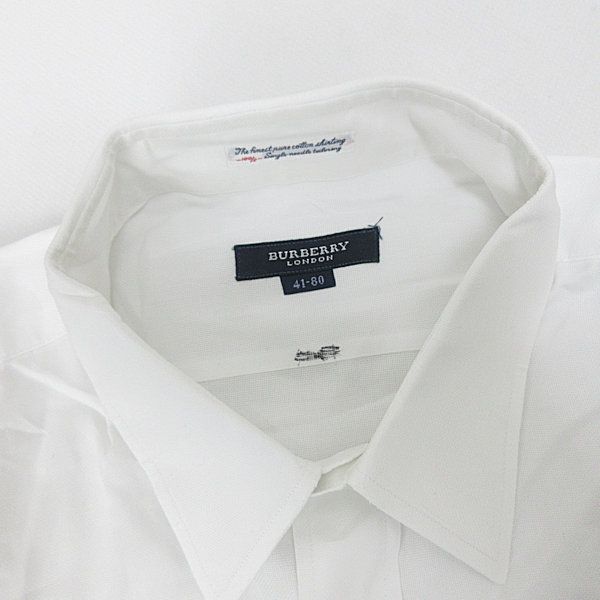 G□バーバリー/Burberry LONDON 長袖シャツ/Yシャツ【41-80】白/men's