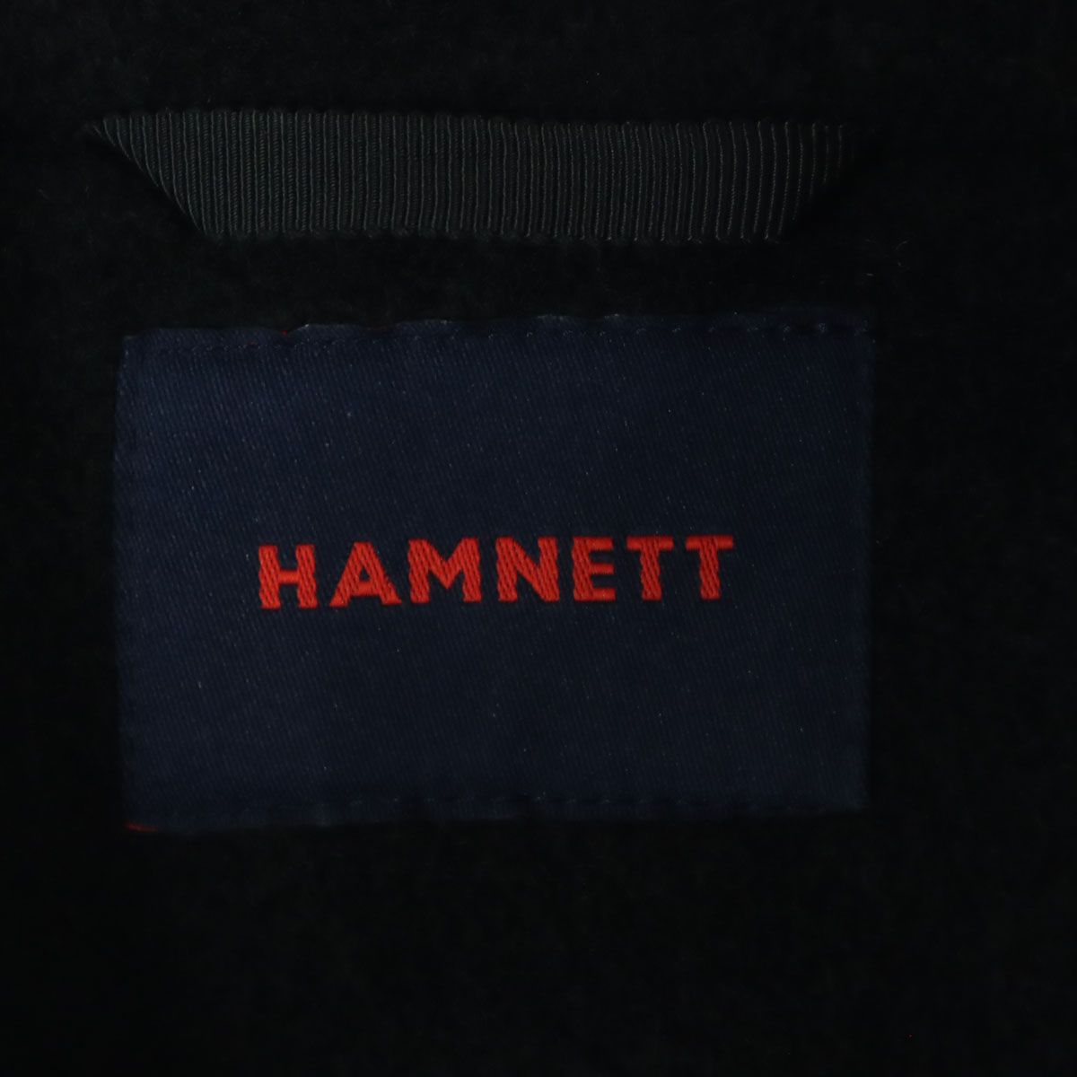 HAMNETT ハムネット スタンドカラー コート M ブラック メンズ 古着