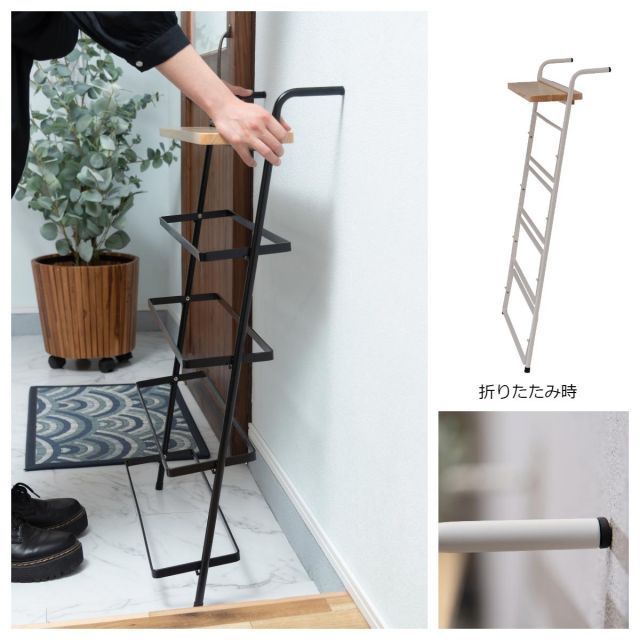 玄関・屋外収納 Iron Shoes Rack アイアンシューズラック