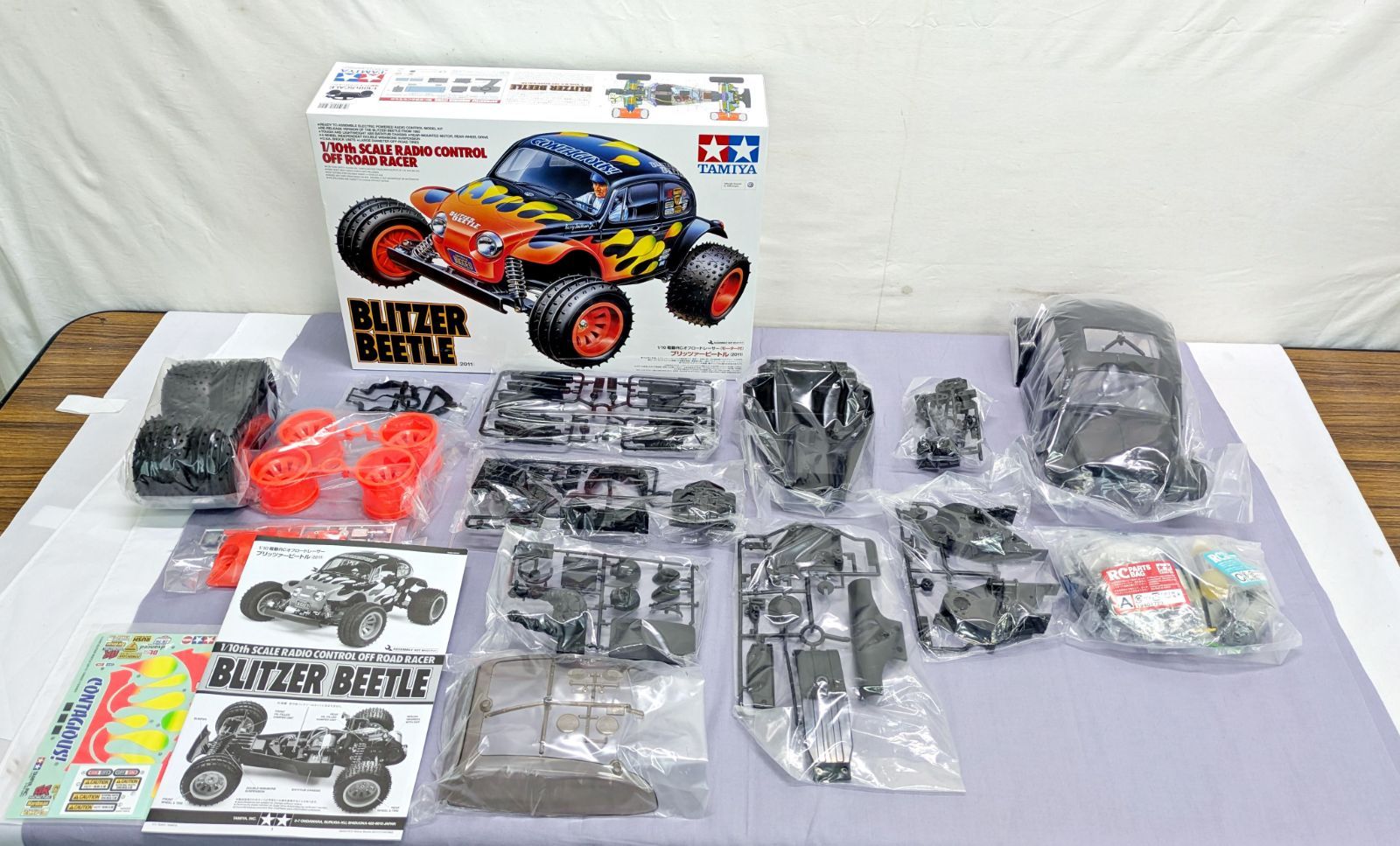 未組立品 タミヤ 1 10 電動RCカーシリーズ No 502 ブリッツァービートル 2011 オフロードレーサー モーター付 830