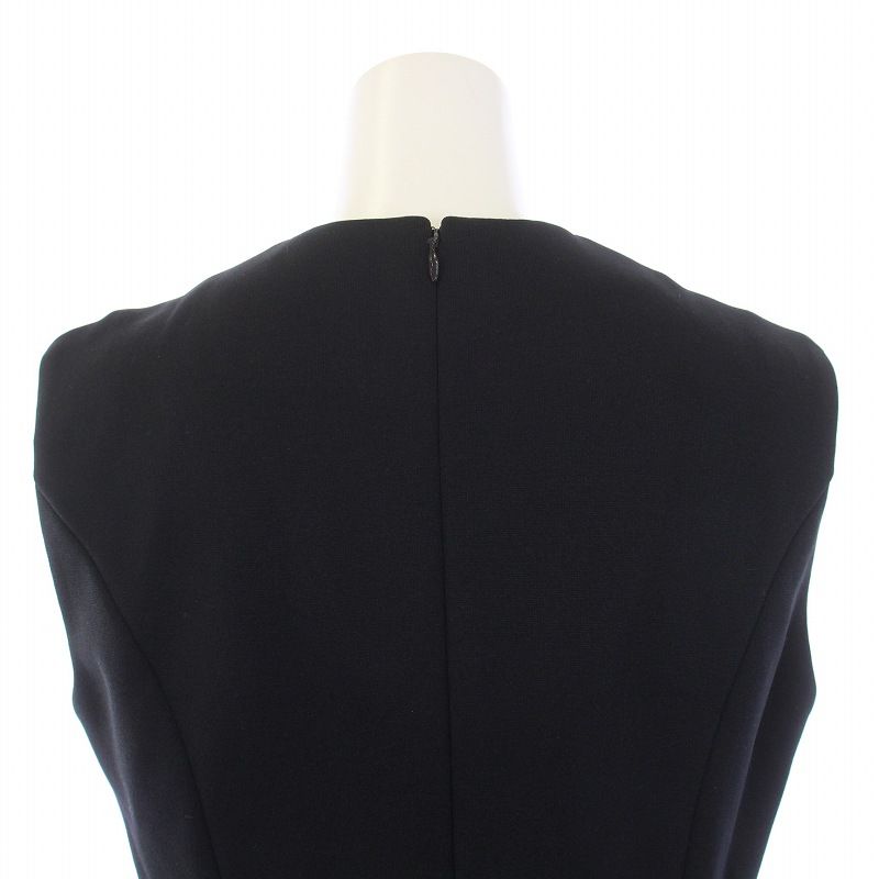 ヨーコチャン YOKO CHAN ワンピース ひざ丈 ノースリーブ Vネック 38 M