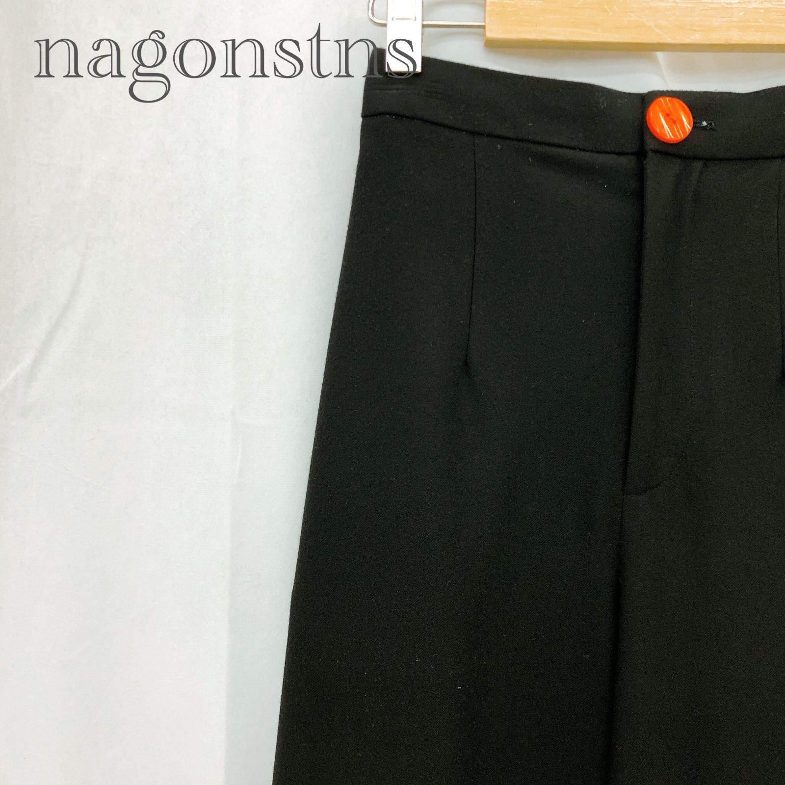 nagonstans ナゴンスタンス ダブルブラッシュ バルーンパンツ 470HA431-1150 S ブラック レディース ファッション