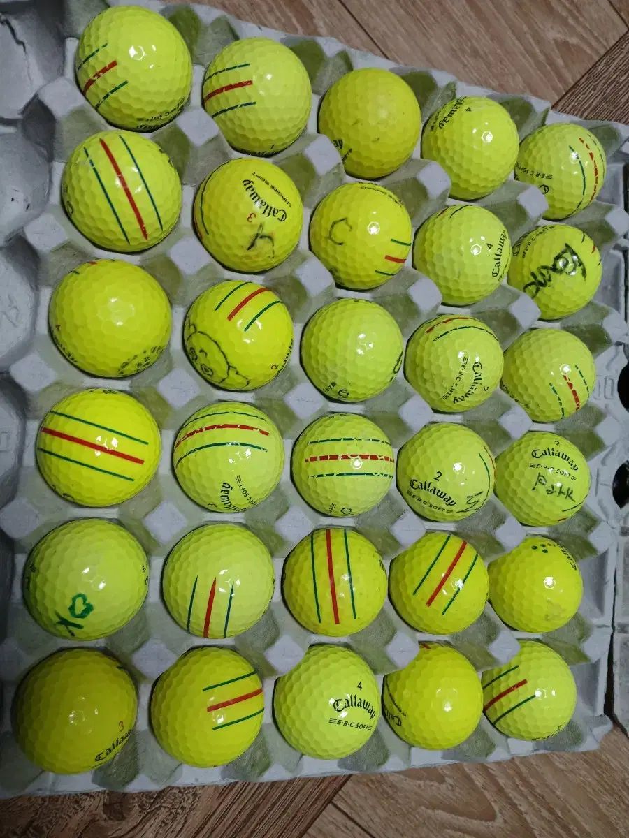 キャロウェイ 3本ライン ロストボール 蛍光 ONE 105300円