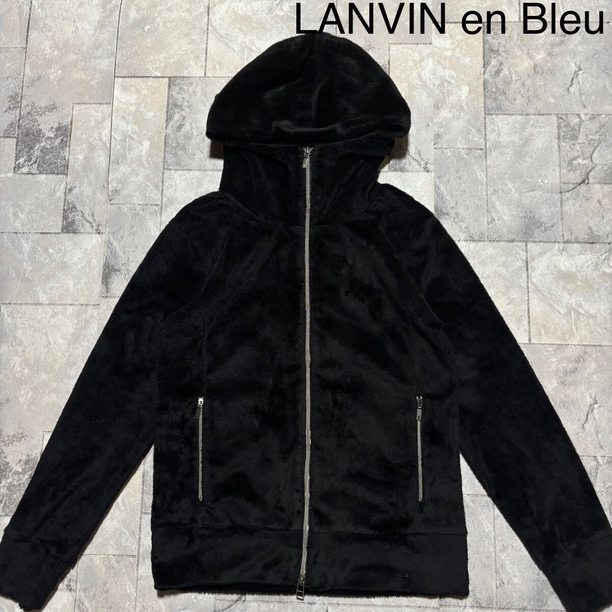 LANVIN en Bleu ブルゾン アウター MA-1パーカー メンズ : ZOZOTOWN 