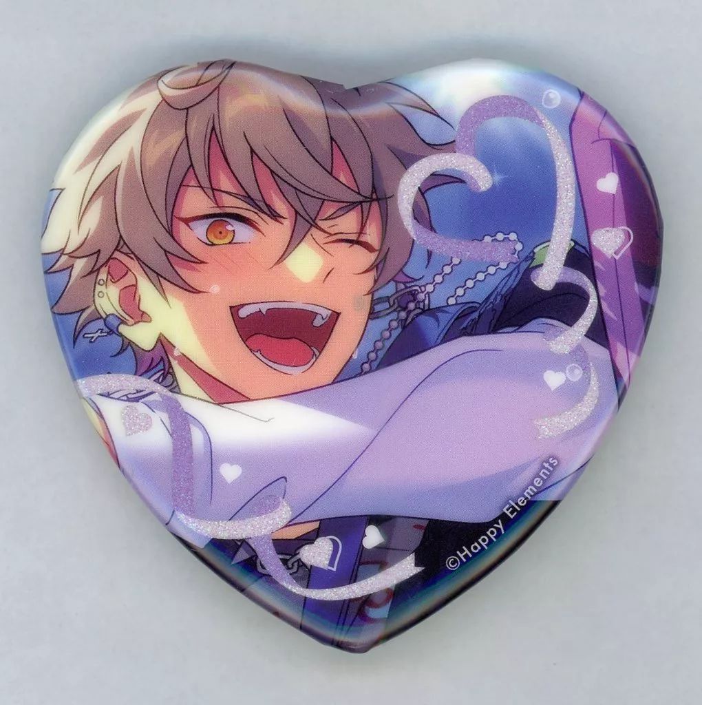 大神晃牙 あんスタ ホワイトデー 缶バッジ ハート型缶バッジセット x70 中古】バッジ・ビンズ 大神晃牙 ホワイトデー ハート缶バッジ