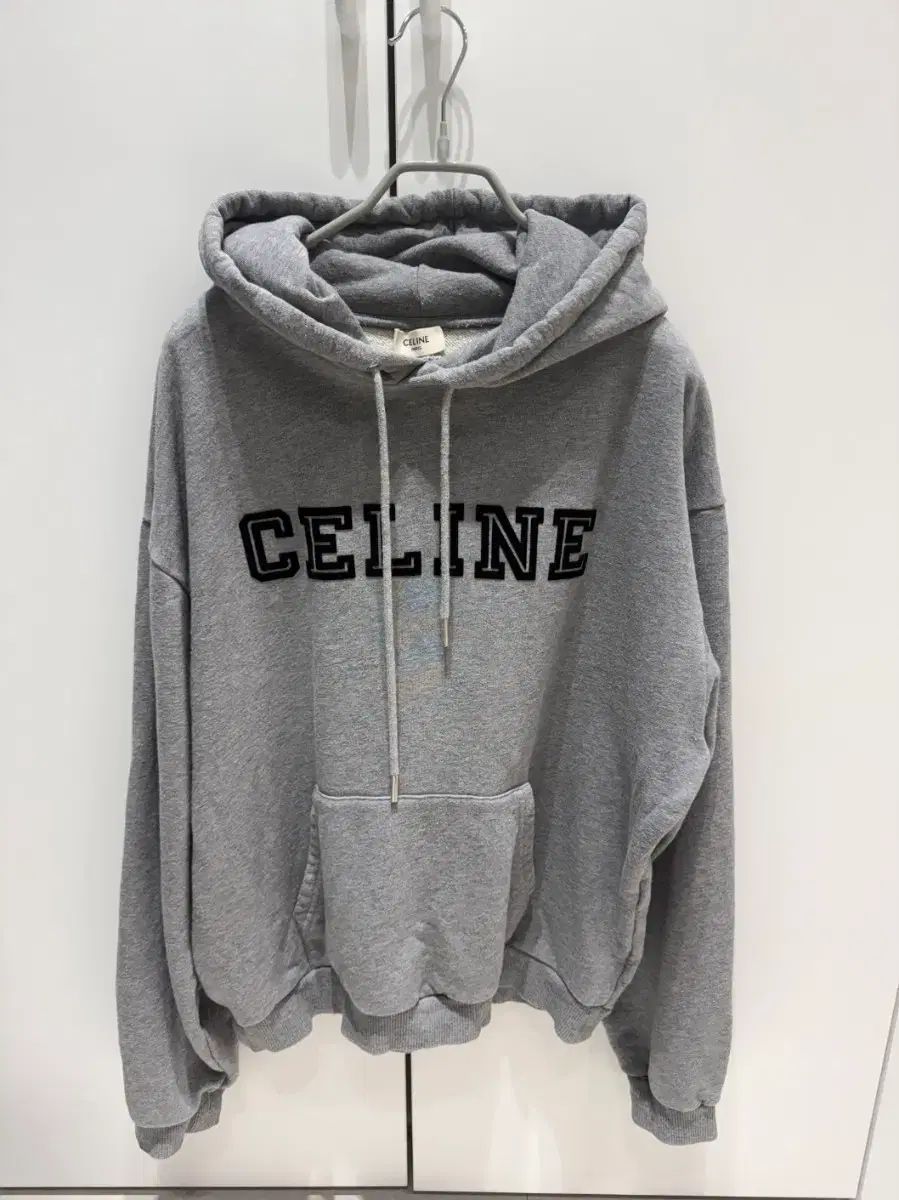 Celine セリーヌ フードTシャツ グレー