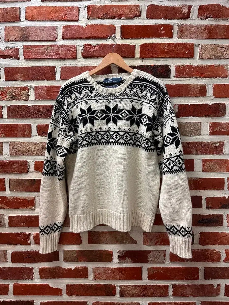 L ポロラルフローレン カシミア ブレンド ノルディック ニット