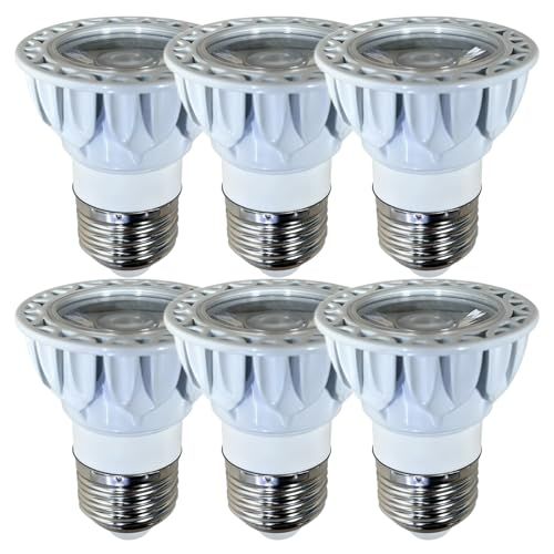 LEDスポットライト E 26 狭角 AC 100 V調光器対応 5 W 400 LM ハロゲンランプ40 50 W相当 照射角15度 高演色性Ra 82以上 ダクトレール用LEDスポットライト 密閉器具対応 セット 電球色 2700 K 本体白 26調光