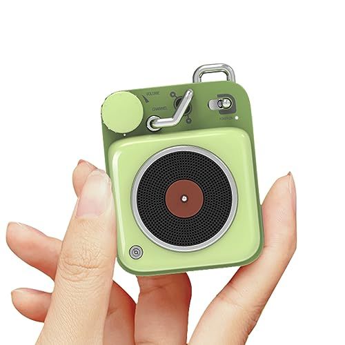MUZEN Button スピーカー bluetooth ミニサイズ ワイヤレス レトロ風 ギフト アボカドグリーン