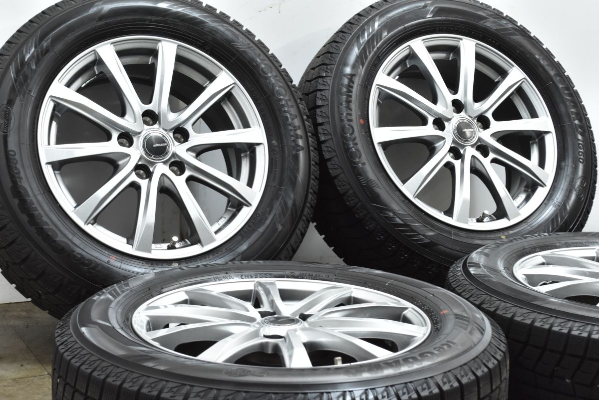 バリ溝 ミルアス 16 in 6 5 J 48 PCD 114 3 ヨコハマ アイスガード iG 60 205 65 R ヤリスクロス エクストレイル CX 30