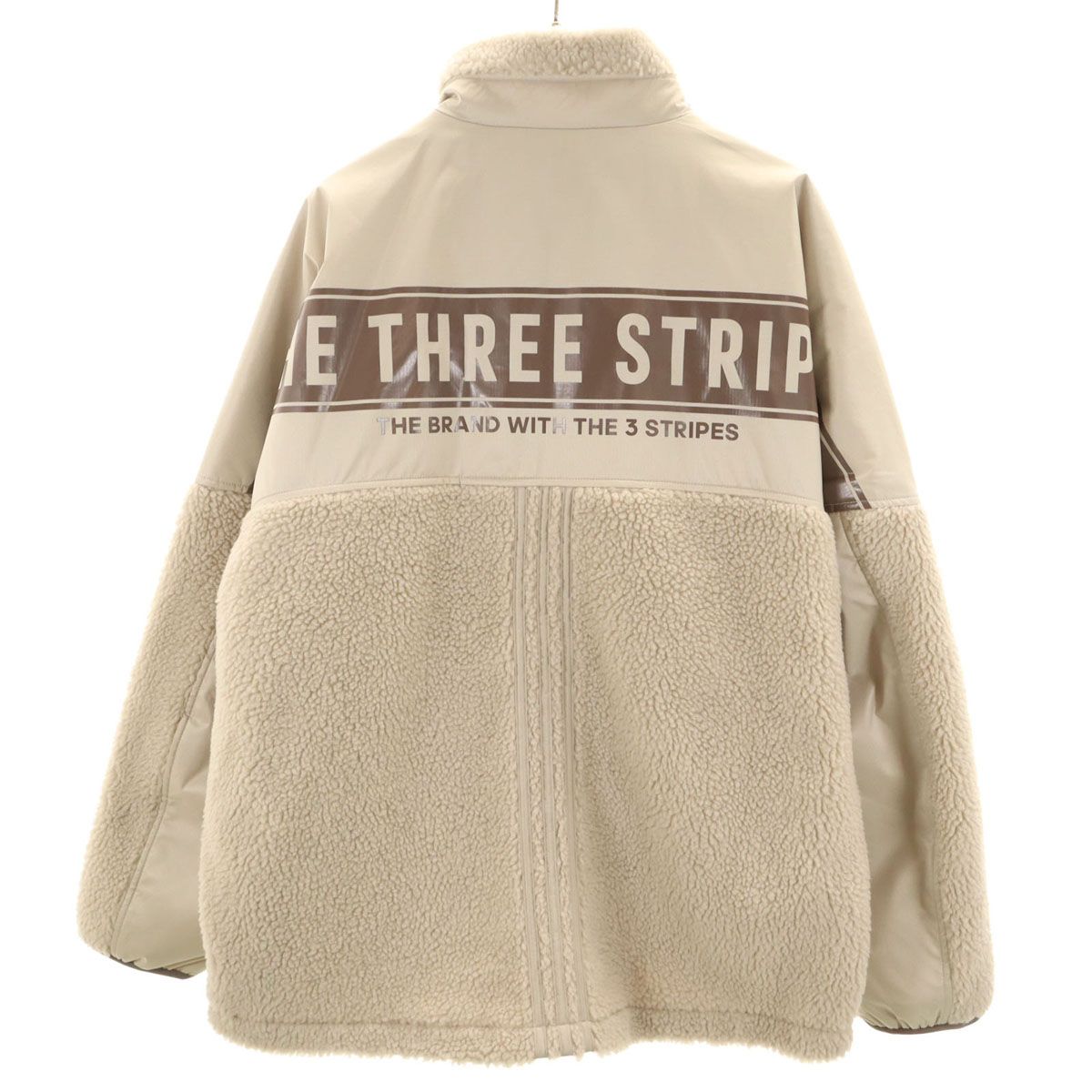 ジャケット・アウター 2525 未使用 adidas アディダス sportswear ボアジャケット XL オフホワイト