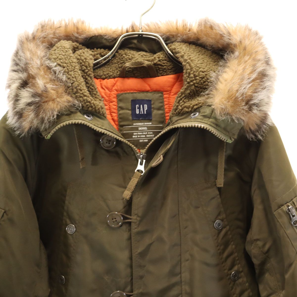 GAP ギャップ フライトジャケット XS カーキ メンズ 古着 GAP フライト