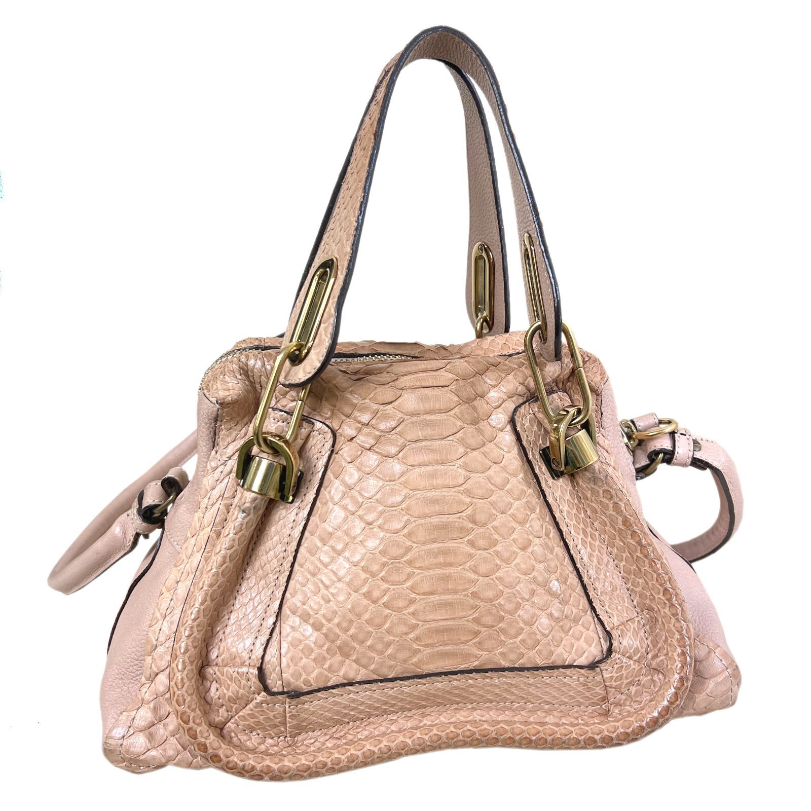 極美品Chloe クロエ パラティ 2way ショルダーバッグ ベージュ