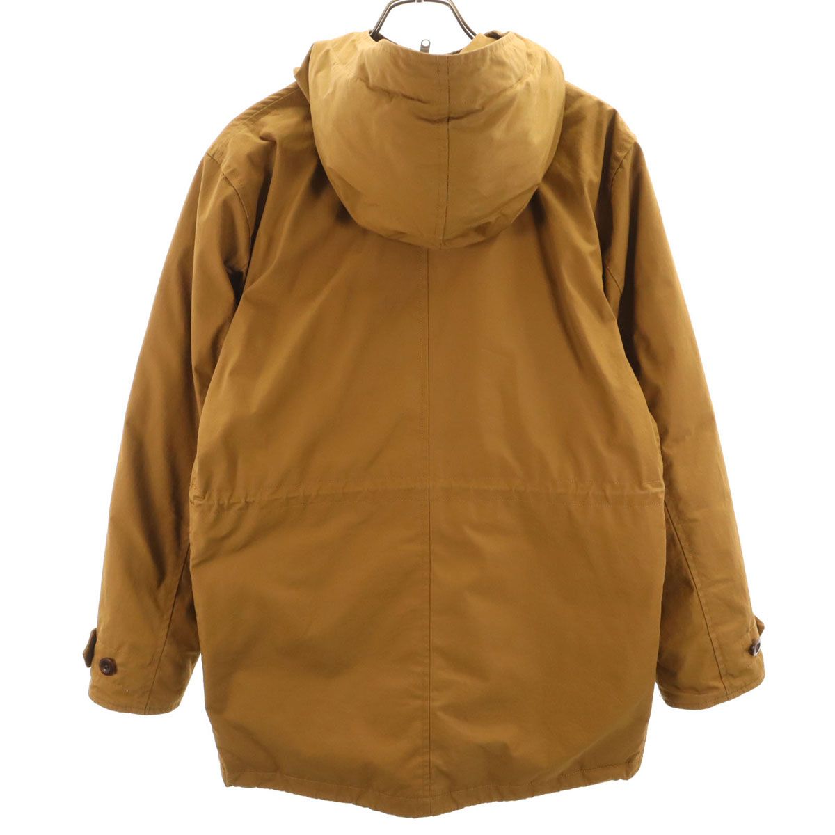 MHL. エムエイチエル フーデッド ダウンコート S キャメル