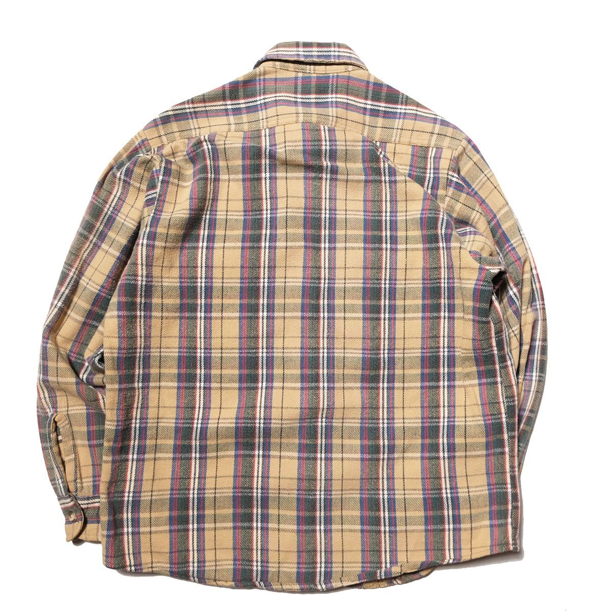 80's 90's トップ USA製 ファイブブラザー チェック ヘビーネルシャツ