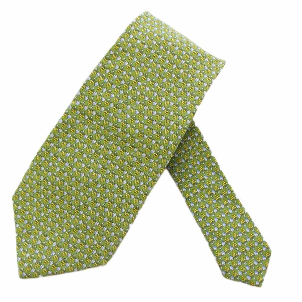 サルヴァトーレフェラガモ Salvatore Ferragamo ネクタイ 総柄 シルク