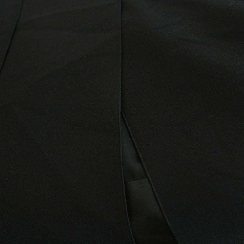 シクラス CYCLAS サテンスカート フレアスカート ひざ丈 36 黒