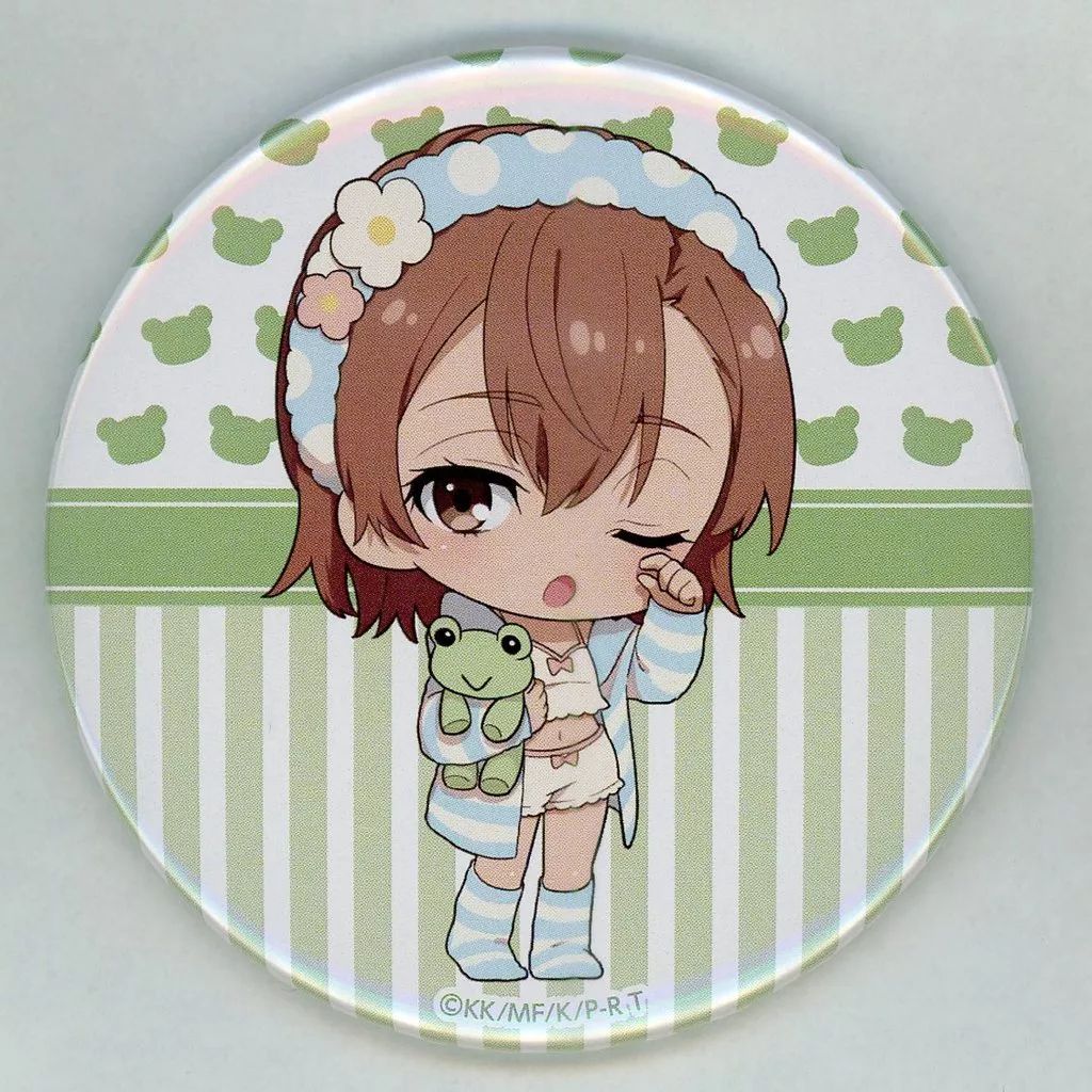 中古】バッジ・ビンズ 御坂美琴 ルームウェア mini 75mm缶バッジ