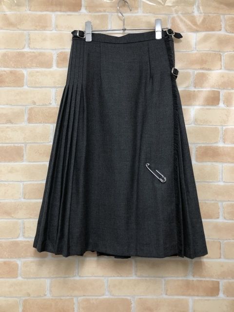 【】 O'NEIL OF DUBLIN オニールオブダブリン WOOL MIX EASY KILT WRAP SKIRT グレー GB8 111442469