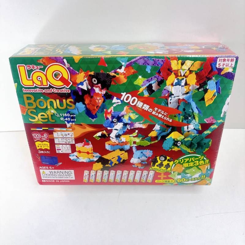 LaQ ボーナスセット クリアパーツ つくり方の本＆シート入り 1160 40ピース ラキュー