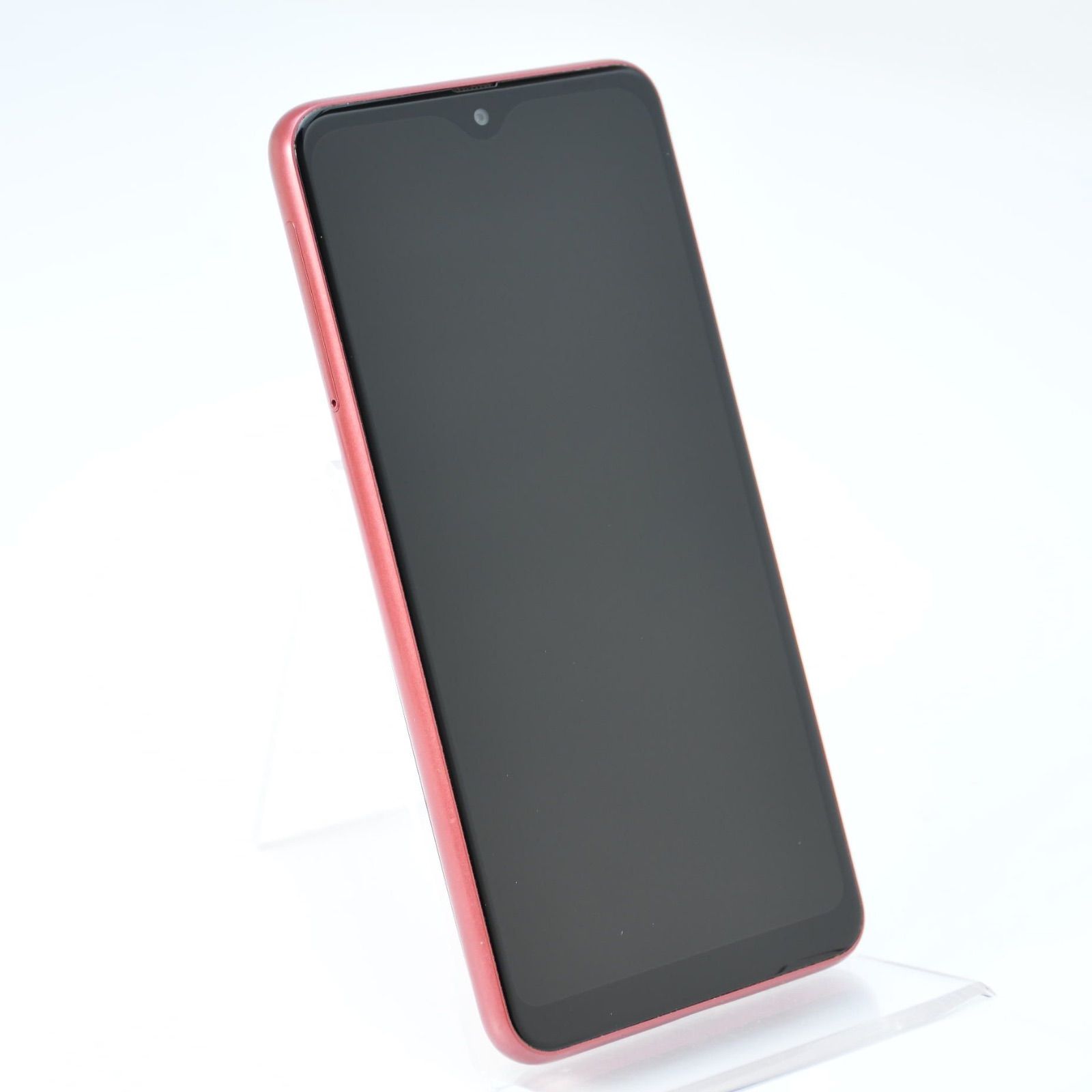 液晶 電池良好 SIMフリー docomo Galaxy A 22 5 G SC 56 B レッド