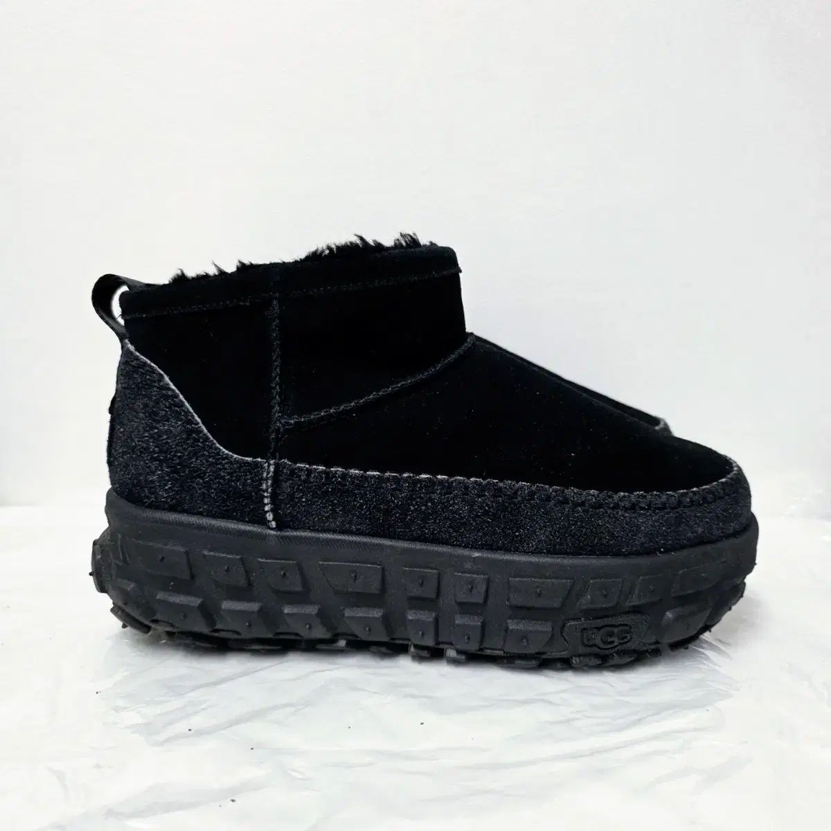 UGG アグ メンズ ベンチ デイズ ウルトラ フラットフォーム シューズ ブラック