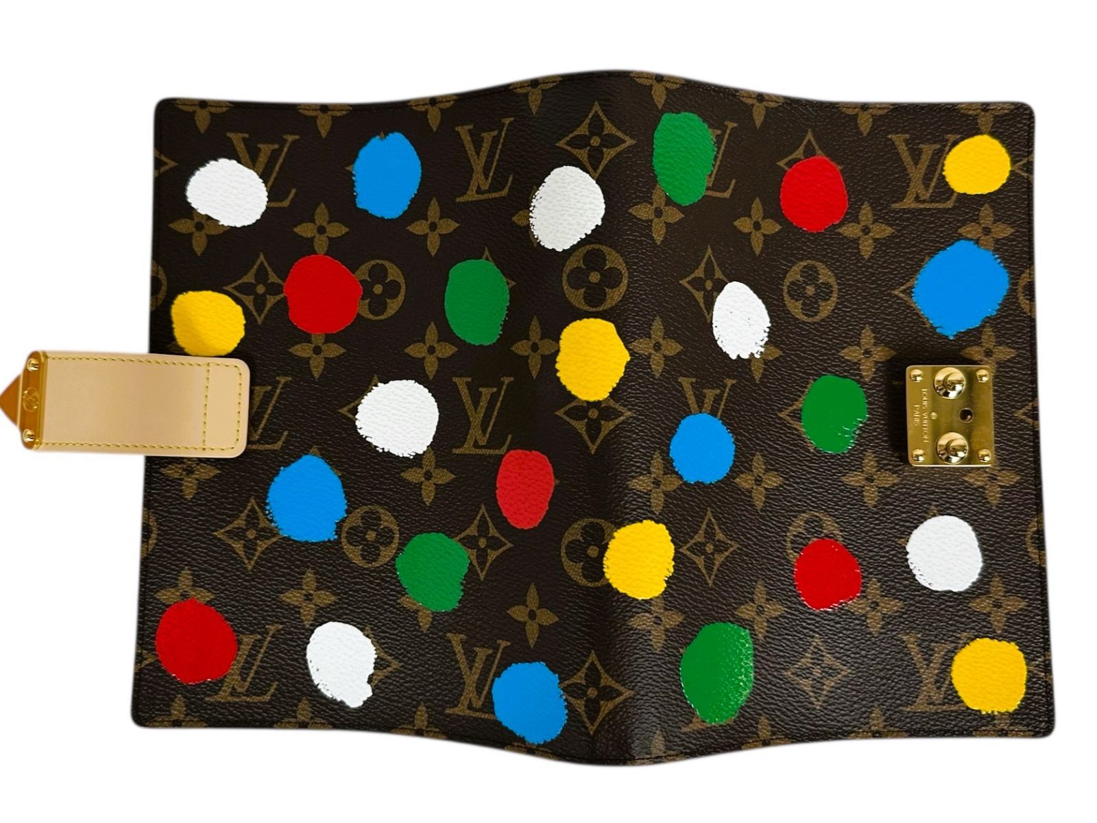 Louis Vuitton ルイヴィトン LV×YK クヴェルテュール カルネ ポール GI 0887 草間彌生コラボ 手帳カバー 2025年 商品 9304