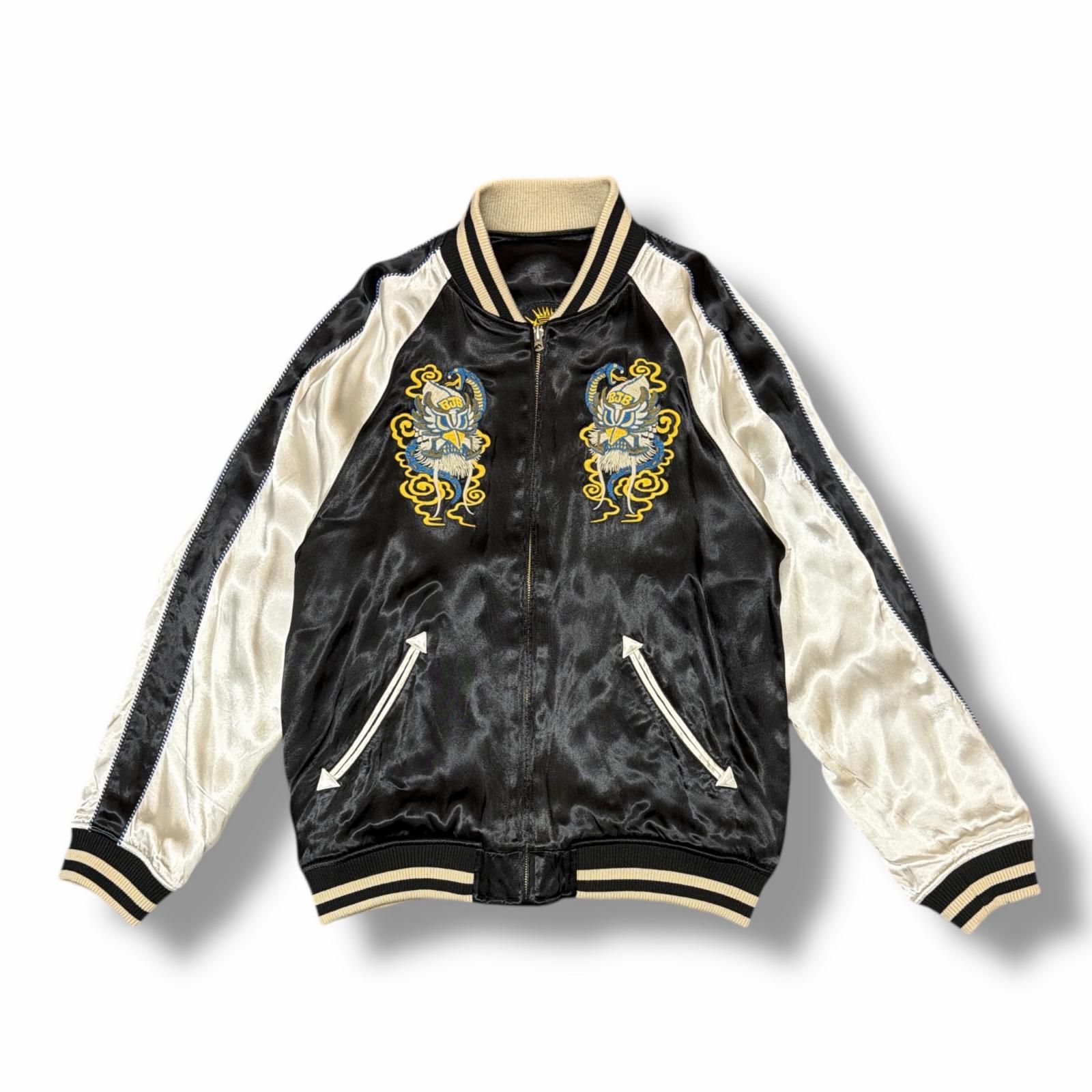 箱付き ルードギャラリー スカジャン ロッキンジェリービーン RUDE GALLERY × Rockin' Jelly Bean 22AW MARIA NUDE MAP SOUVENIR