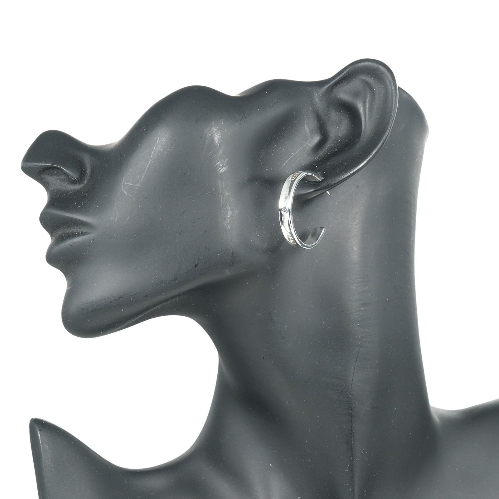 TIFFANY&Co.】ティファニー 1837 ナロー フープ ミディアム シルバー