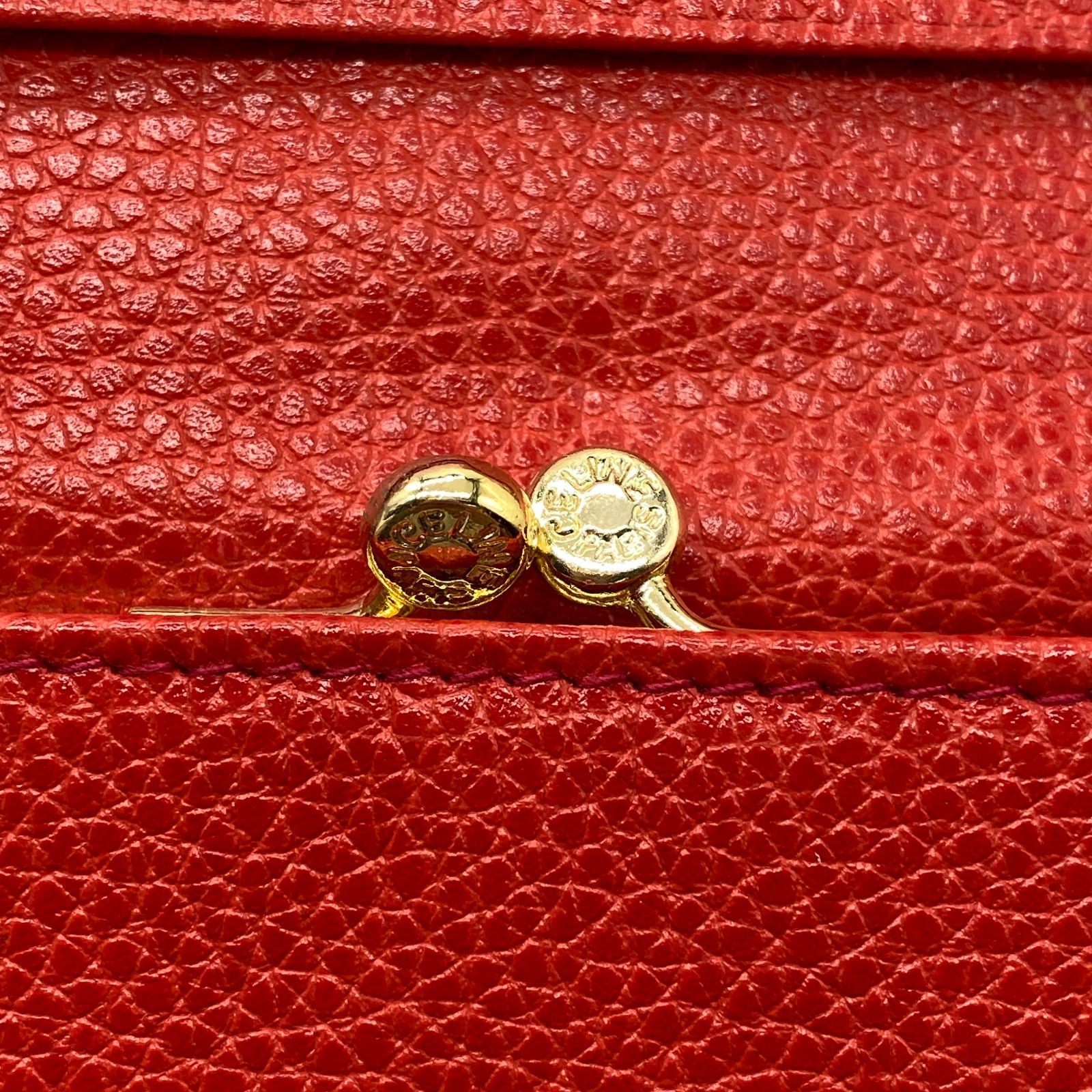 美品 CELINE セリーヌ 長財布 ロングウォレット サークルロゴ レザー