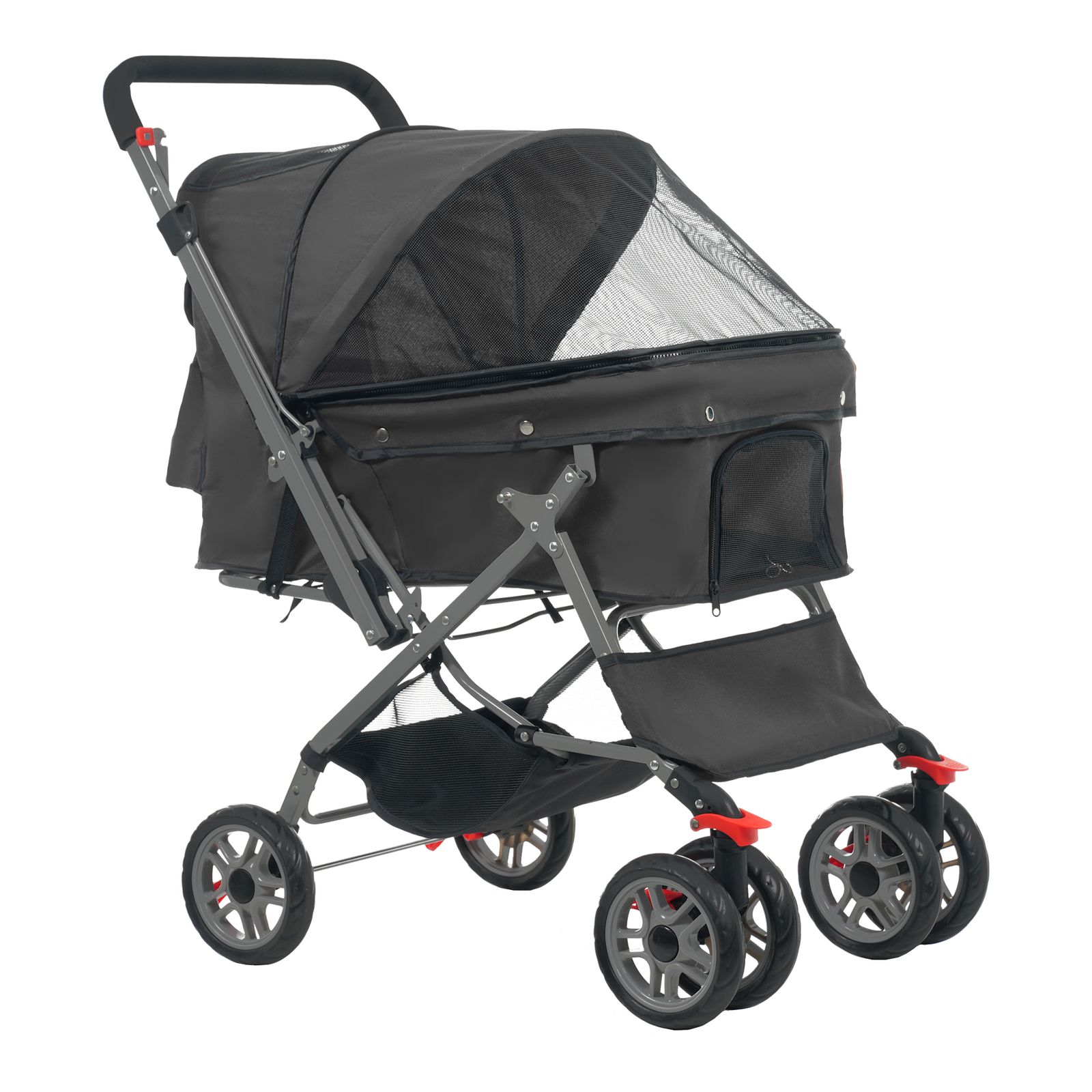 数量 ペットカート 対面式 折りたたみ 多頭 中型犬 小型犬 猫 2 way 軽量 組立簡単 工具不要 介護用 ドッグカート ペットバギー 犬 動物 ペット用品 ブラック