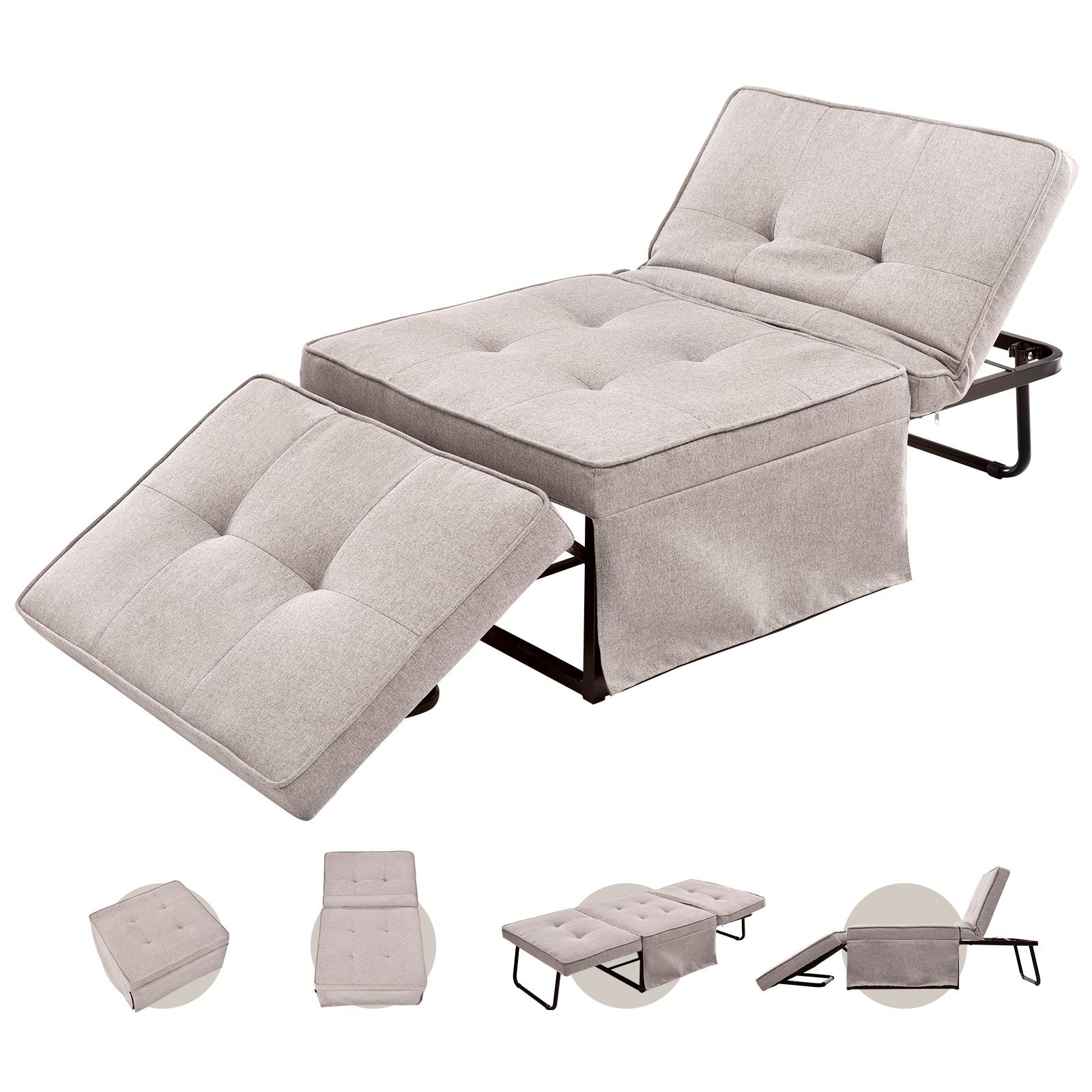 数量 1人掛け ソファ 折りたたみソファ リクライニングソファ 3WAY コンパクト オードマン