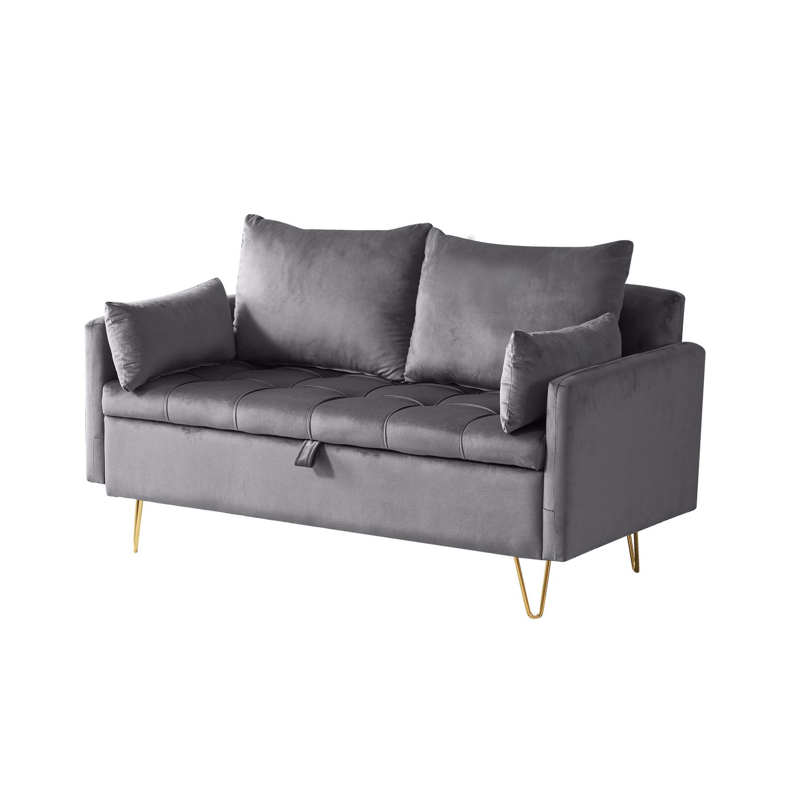 数量 ソファー 2人掛け ソファ 収納付き クッション 付き 金属脚付きカウチソファ ソファアームレスト レイアウト自由 二人がけソファー おしゃれ sofa