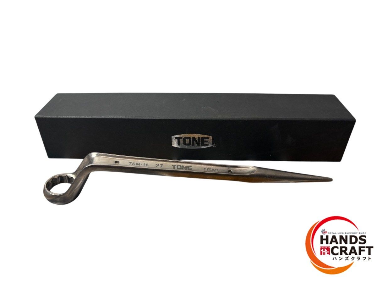 品 TONE トネ TSM-16 チタンシノ付めがねレンチ トルシアボルト用 先端形状 12角 チタン合金 先端規格寸法 二面幅27 mm
