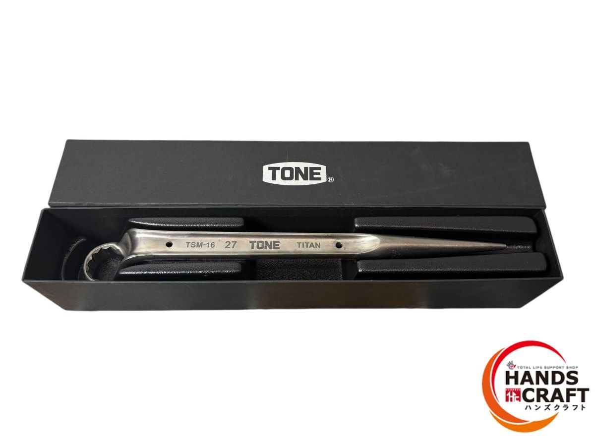 品 TONE トネ TSM-16 チタンシノ付めがねレンチ トルシアボルト用 先端形状 12角 チタン合金 先端規格寸法 二面幅27 mm
