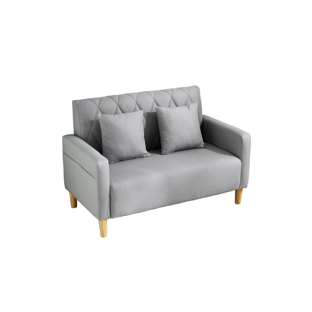  数量 ソファー 二人がけソファー 2人掛け 幅103cm 脚高さ13cm リビングソファ 肘付き ロボット掃除機も通れる かんたん組立 1人用にも おしゃれ かわいい 枕付き 取り外し な脚 コンパクトソファベッド 2人掛け 3人掛けソファ ソファ ソファベッド