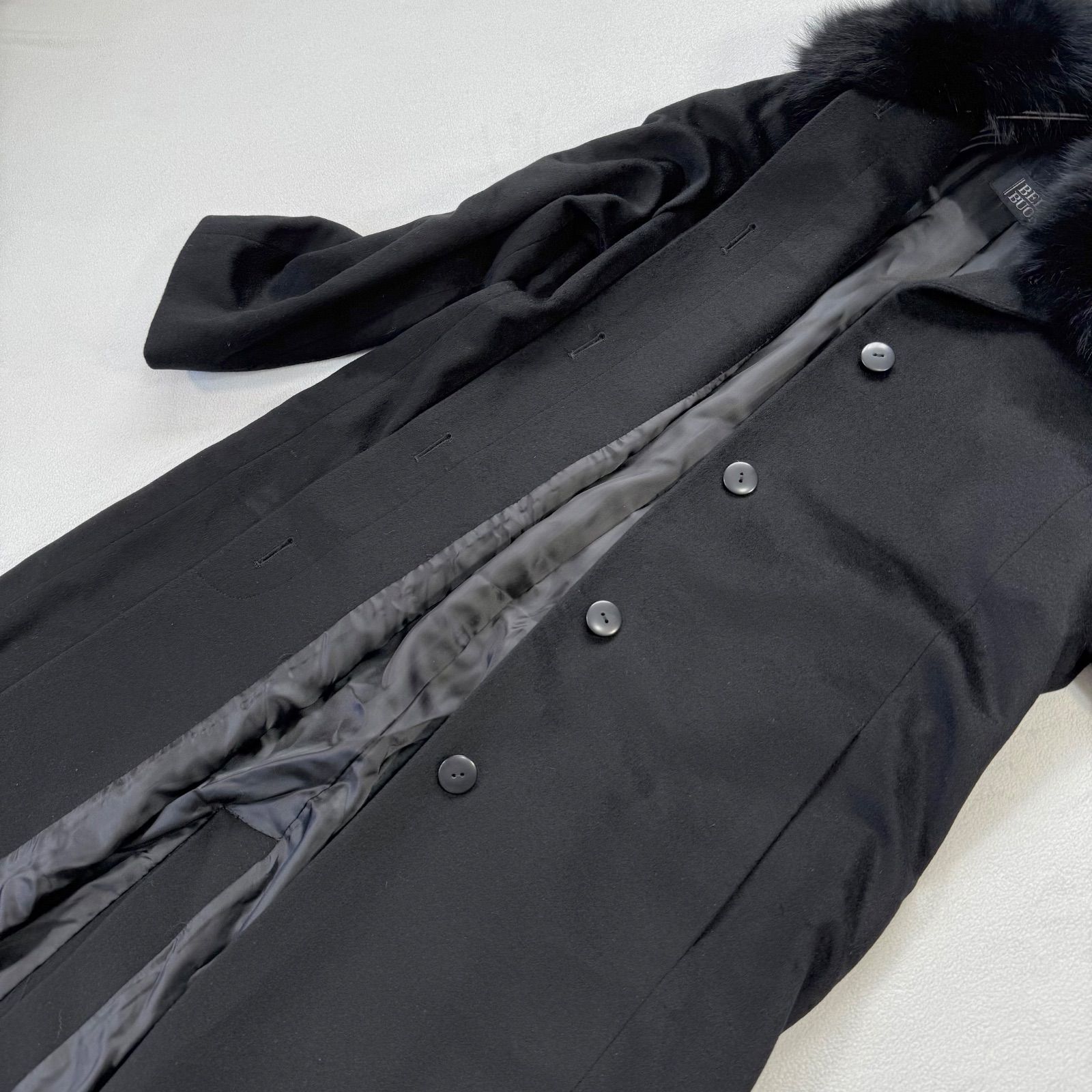 極美品未使用級・カシミヤ100%・11AR✨BELTA BUONO フォックスファー