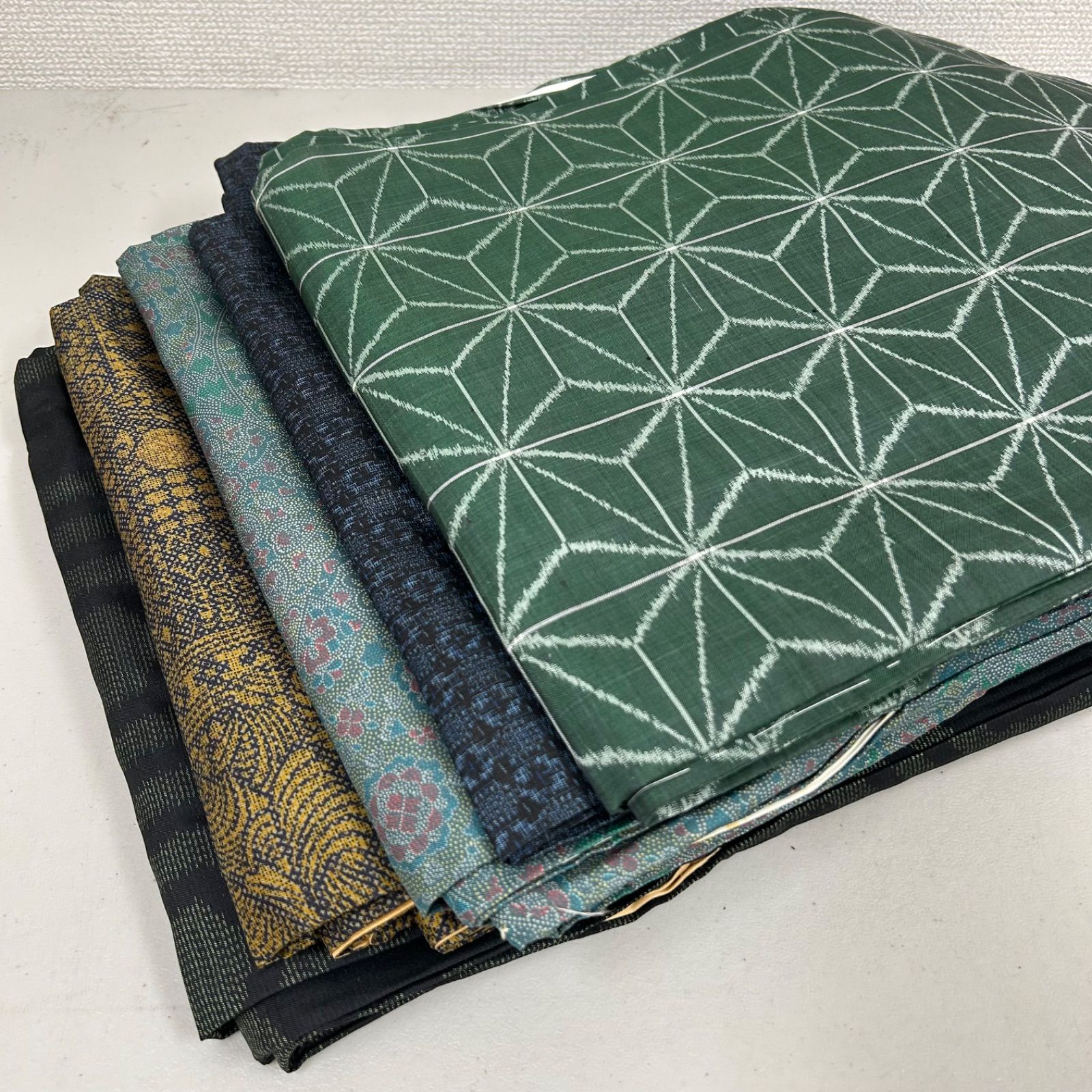 大島紬 着物 正絹 5着 着物まとめ売り リメイク材料 m-623 - メルカリ