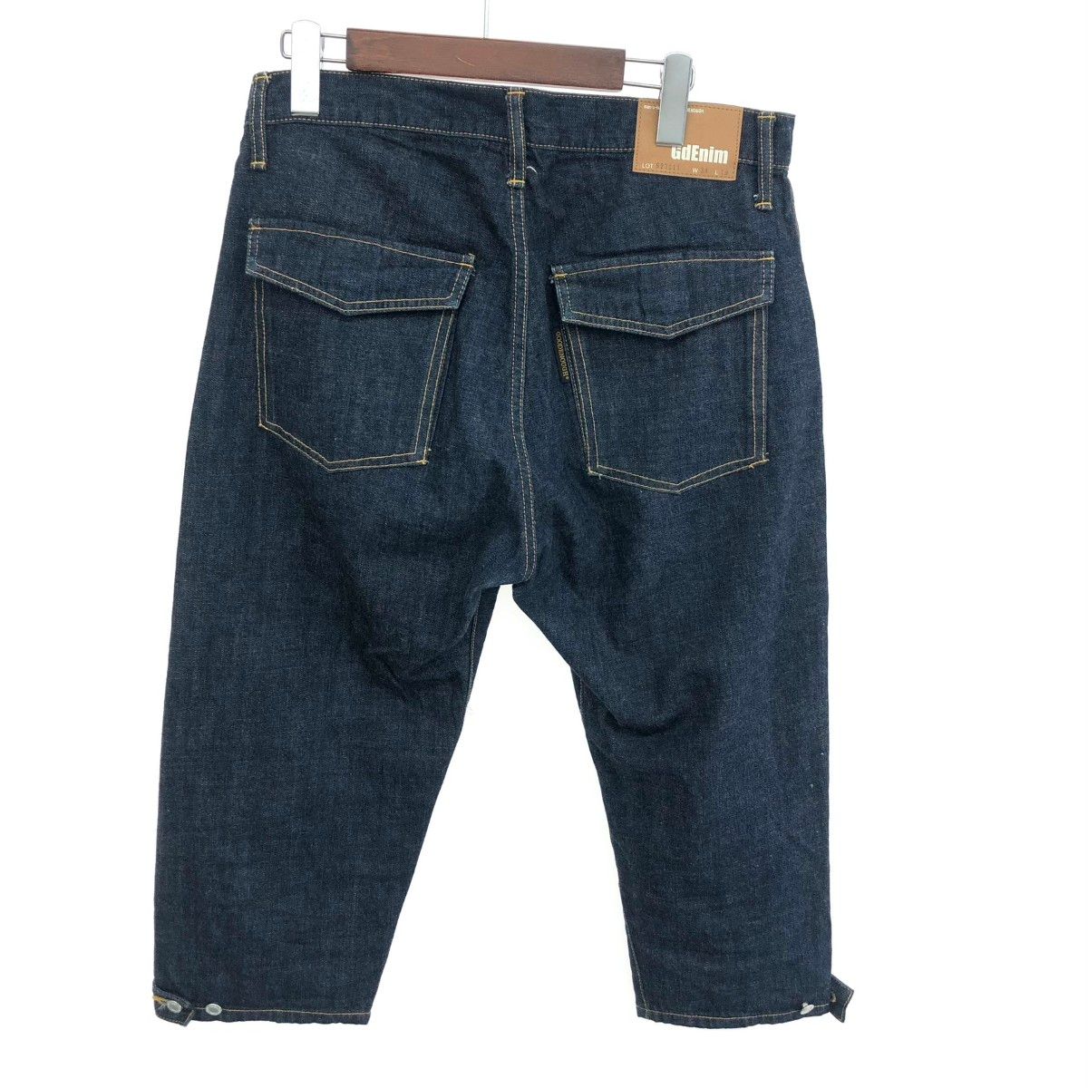 GOODENOUGH グッドイナフ デニムクロップドパンツ サイズ:W34 ネイビー