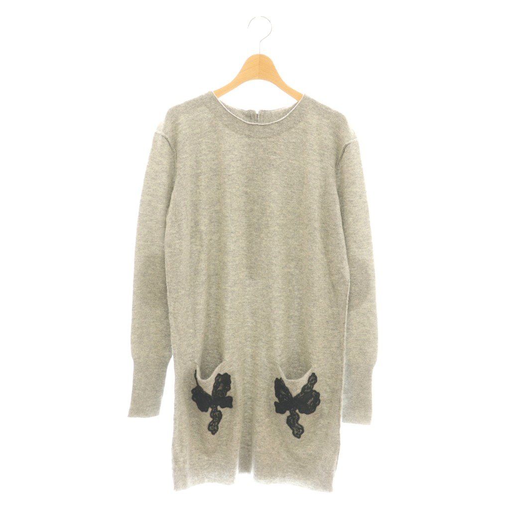 美品 ゾーアンドネマ ニット ロング ワンピース ウール カシミヤ レース m 美品 ゾーアンドネマ ニット ロング ワンピース ウール カシミヤ