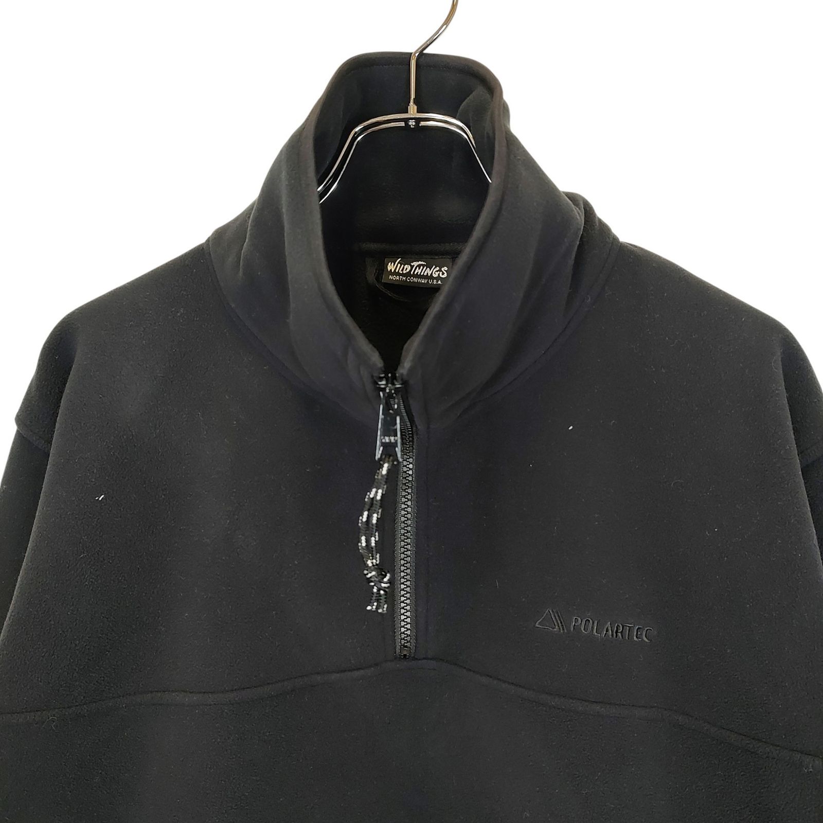 【お値下げ】ザシンゾーン×ワイルドシングス　ハーフジッププルオーバー　ブラック Shinzone - シンゾーン × ワイルドシングス POLARTEC ハーフジップ