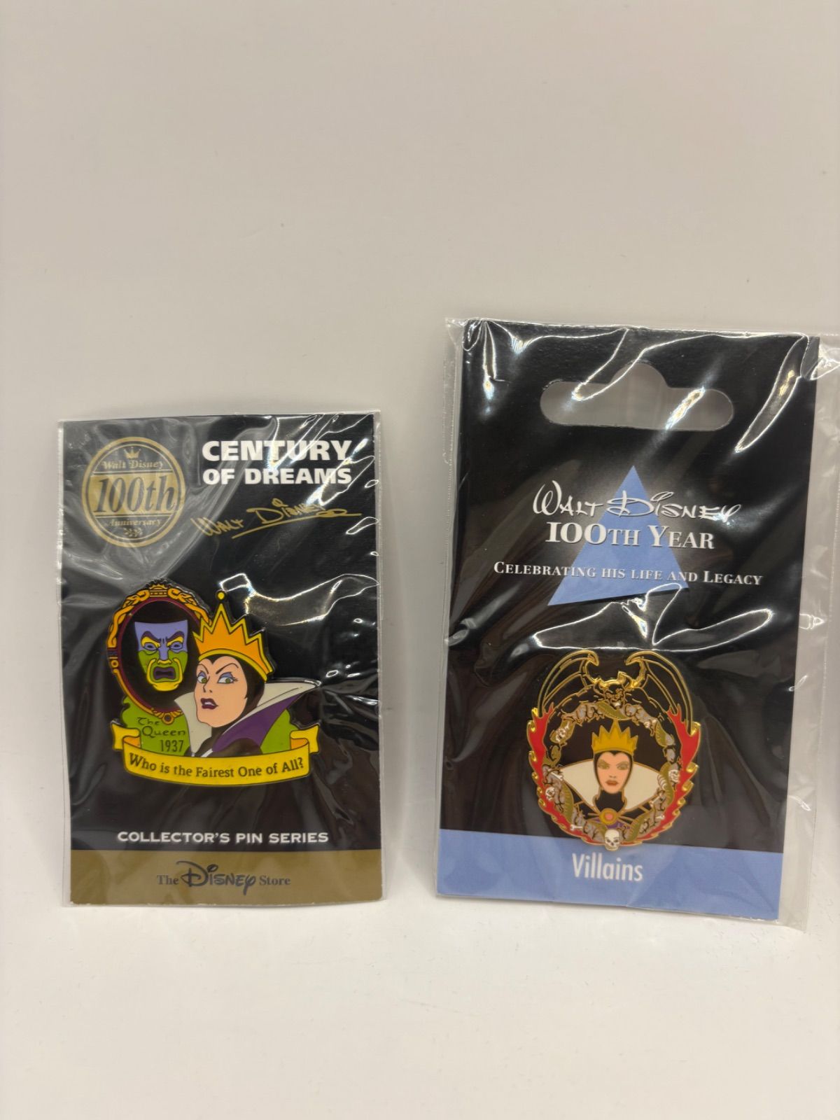 未開封】ディズニーストア ヴィランズ ピンバッジ 4点セット 女王