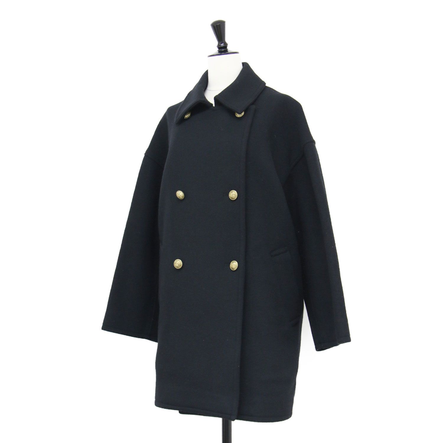 FRAMe WORK フレームワーク コート ブラック 黒 サイズ:38(M) | 22秋冬