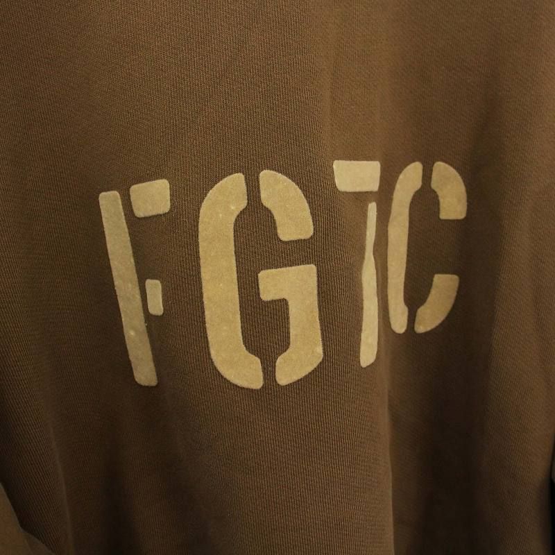 【中古】フィアオブゴッド FG7C Vintage Inspired Crewneck Sweatshirt スウェット トレーナー 長袖 S カーキ フィアオブゴッド Fear of God 7th collection FG7C Vintage Inspired