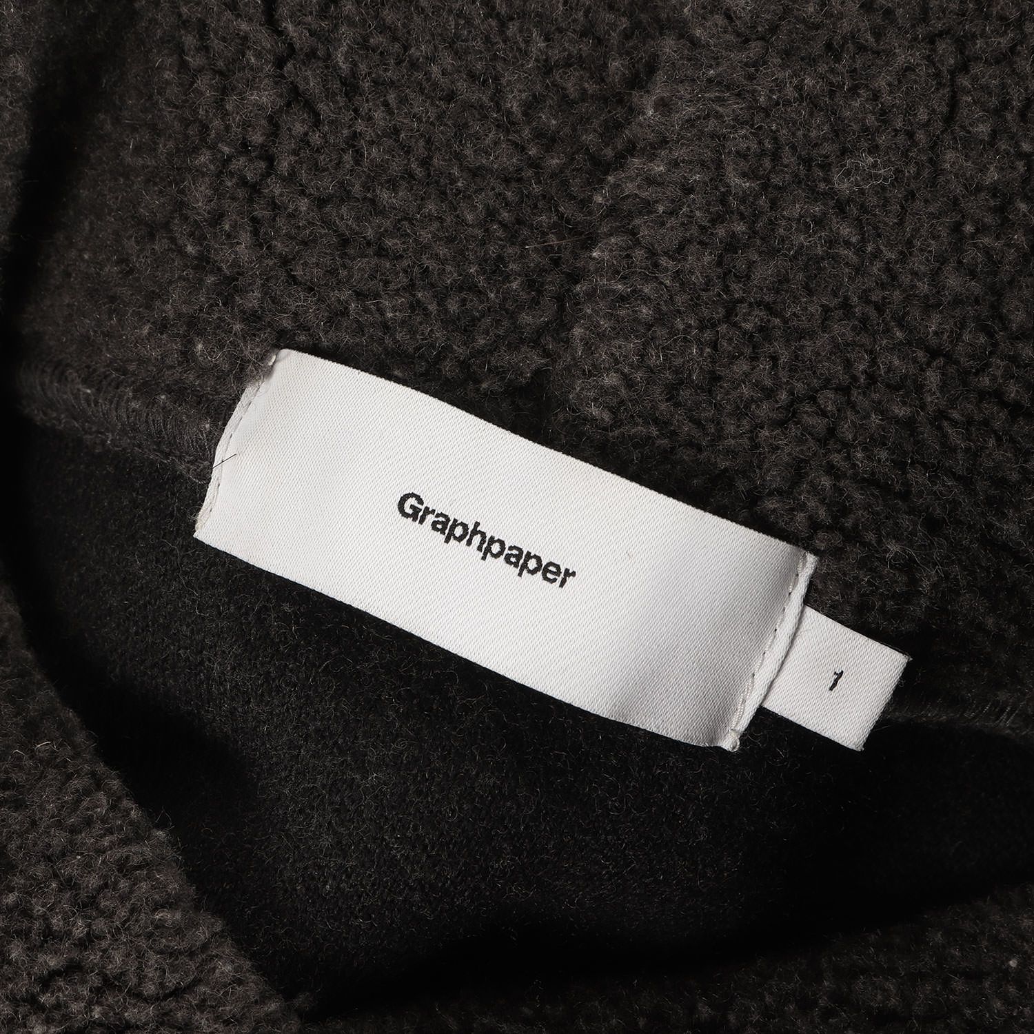 Graphpaper グラフペーパー パーカー チャコール サイズ:1 | ボア 